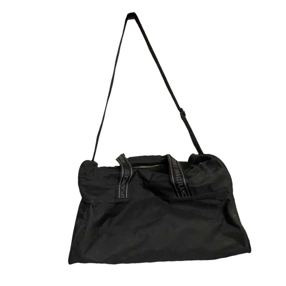 BURBERRY Fragrances Weekender Duffle Bag Black Signature Handles Shoulder Strap - Picture 2 of 13
